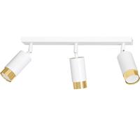 Emibig Hiro lampada da soffitto 3x8 W bianco-oro 963/3