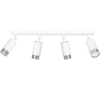 Emibig Hiro lampada da soffitto 4x8 W bianco-cromo 962/4