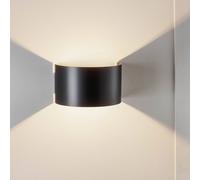 EMIBIG LIGHTING Applique Fold con paralume curvo in nero EMIBIG LIGHTING