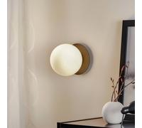 EMIBIG LIGHTING Applique Minerva K1 con bordo in metallo nero EMIBIG LIGHTING