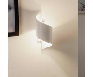 EMIBIG LIGHTING Applique Spiner bianco, altezza 30 cm, acciaio EMIBIG LIGHTING