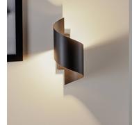 EMIBIG LIGHTING Applique Spiner nera, altezza 30 cm, acciaio EMIBIG LIGHTING