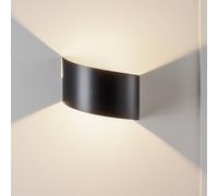 EMIBIG LIGHTING Applique Vero in acciaio laccato, nero EMIBIG LIGHTING