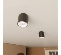 EMIBIG LIGHTING Plafoniera Nano, nera, a 1 luce, metallo EMIBIG LIGHTING