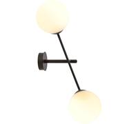Emibig Linear lampada da parete 2x10 W bianco-nero 1169/K2