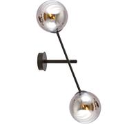 Emibig Linear lampada da parete 2x10 W nero-grafite 1167/K2