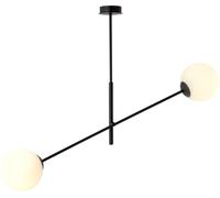 Emibig Linear lampada da soffitto 2x10 W bianco-nero 1169/2