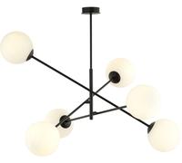 Emibig Linear lampada da soffitto 6x10 W bianco-nero 1169/6