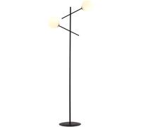 Emibig Linear lampada da terra 2x10 W bianco-nero 1169/LP2