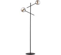 Emibig Linear lampada da terra 2x10 W nero-grafite 1167/LP2