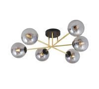 Emibig Magnum lampada da soffitto 6x W nero-oro 1269/6