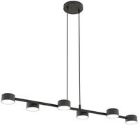 Emibig Megara lampada sospesa 6x12 W nero 1439/6