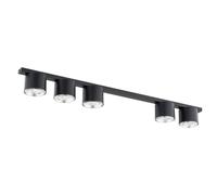 Emibig Nano lampada da soffitto 5x10 W nero 1310/5
