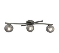 Emibig Opus lampada da soffitto 3x10 W nero-grafite 1391/3