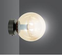 Emibig Rossi lampada da parete 1x10 W nero-ambra 876/K1