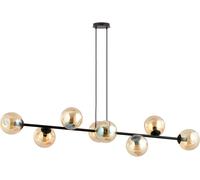 Emibig Rossi lampada sospesa x10 W nero-ambra 876/8