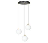 Emibig Royal lampada sospesa 3x W nero-oro 1243/3