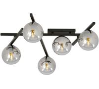 Emibig Smart lampada da soffitto 5x10 W nero-grafite 1104/5