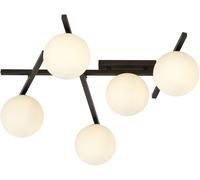 Emibig Smart lampada da soffitto 5x10 W nero-opale 1103/5