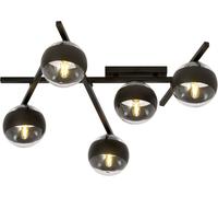 Emibig Smart Stripe lampada da soffitto 5x10 W nero-trasparente 1105/5