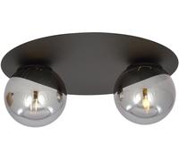 Emibig Solar lampada da soffitto 2x10 W nero-grafite 1128/2