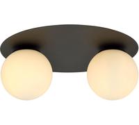 Emibig Solar lampada da soffitto 2x10 W nero-opale 1127/2