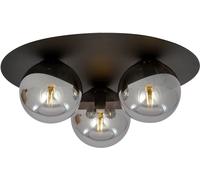 Emibig Solar lampada da soffitto 3x10 W nero-grafite 1128/3