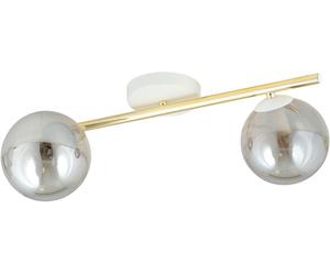 Emibig Splendi lampada da soffitto 2x10 W bianco-oro -grafite 1247/2