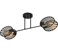 Emibig Talia lampada da soffitto 2x15 W nero-oro 1181/2