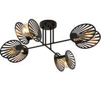 Emibig Talia lampada da soffitto 4x15 W nero-oro 1181/4
