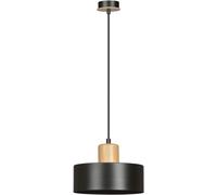 Emibig Torin lampada sospesa 1x15 W nero-legno 1046/1