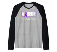 Emicrania Cefalea Guerriero - Emicrania Consapevolezza Maglia con Maniche Raglan