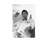 EMIGOS Poster su tela del film Al Pacino Scarface Tony Montana, decorazione per camera da letto, sport, ufficio, stanza, regalo, senza cornice, 30 x 45 cm