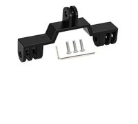 Emiif Adattatore a ponte doppio per fotocamera da bici per GoPro e supporto per staffa luce bicicletta, alluminio CNC, 95 x 45 mm, 29 g