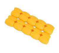 Emiif Clip organizer per fascette fermacavi, in silicone, 10 pezzi, avvolgicavo da scrivania con caricabatterie USB e supporto per cuffie, protezione per cavi per casa e ufficio (giallo)