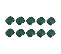 Emiif Clip organizer per fascette fermacavi, in silicone, 10 pezzi, avvolgicavo da scrivania con caricabatterie USB e supporto per cuffie, protezione per cavi per casa e ufficio (verde)