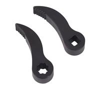 Emiif Confezione da 2 chiavi a leva con adattatore per barra di porco, attacco da 1/4", in acciaio legato per riparazione automobilistica e rimozione semialbero (A