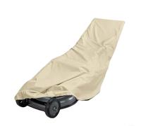 Emiif Copertura impermeabile per tosaerba resistente, copertura protettiva per attrezzature da esterno, per trattore da giardino, tosaerba a spinta, beige, 188 x 58 x 127 cm