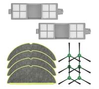 Emiif Kit di accessori per aspirapolvere Roomba 205 per DustCompactor per Combo Robot Aspirapolvere Parti di Ricambio con 2 Filtri 4 Panno Mop 6 Spazzole Laterali