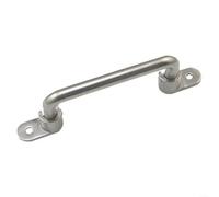 Emiif Maniglie pieghevoli per porte in acciaio inox, impugnatura comoda, maniglia a molla mobile per attrezzature industriali, porte, armadietti (distanza foro 138 mm)