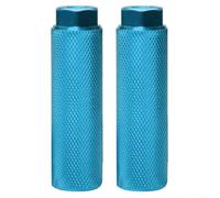 Emiif Pedane per bici in lega di alluminio antiscivolo per asse da 3/8 pollici, anteriore e posteriore, per mountain bike, bici da strada, blu (azzurro, 2 pezzi)