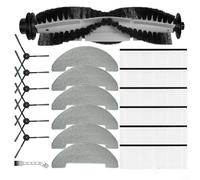 Emiif Pezzi di ricambio per aspirapolvere XIEBro HR101 per Vexilar T7 Robot Aspirapolvere Kit di Accessori con 6 Filtri 6 Spazzole Laterali 1 Spazzola Principale 6 Panno Mop Pads
