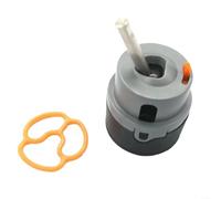 Emiif RP50587 - Cartuccia valvola per rubinetto, in plastica resistente al calore, con limitatore di temperatura arancione, include dado e chiave inglese RP51503 (B)