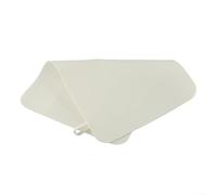 Emiif Tappetino da sauna in feltro con anello per appenderlo, assorbente, antiscivolo, per sauna, bagno turco, doccia (bianco)