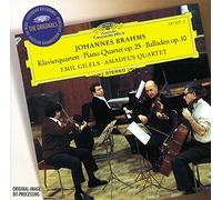 Emil Gilels( Piano), Amadeus Quartet - Piano Quartet No. 1 In G Minor Op. 25,4 Ballades Op. 10
