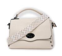 Emila Borsa beige piccola con borchie a mano da donna borsetta borchiata da lavoro ufficio shopping per passeggio con tracolla giorno sera x tutti i giorni giornaliera Beige primavera estate 2026