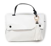 Emila Borsa bianca donna a mano con tracolla da lavoro ufficio tipo bag messenger postina grande capiente porta documenti shopping shopper ecopelle Bianco autunno inverno 2025 2026