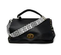 Emila Borsa borchie nera da donna a mano borchiata lavoro ufficio shopping per passeggio capiente tipo postino bag con tracolla giorno sera giornaliera x tutti i giorni Nero