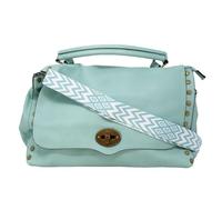 Emila Borsa borchie verde acqua donna a mano borchiata da lavoro ufficio tipo bag messenger postina grande capiente con tracolla porta documenti shopping shopper primavera estate 2025 Verde acqua