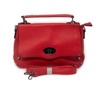 Emila Borsa donna rossa con borchie a Mano Piccola, Borsetta Elegante con Tracolla Rimovibile, Ideale per Ufficio, Lavoro e Tempo Libero, Giorno e Sera Rosso primavera estate 2026